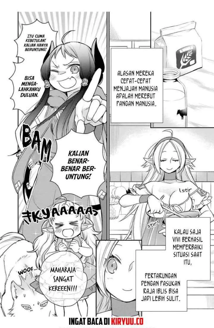 Saikyou no Madoshi. Hisa ni Ya wo Ukete Shimatta no de Inaka no Eihei ni Naru chapter 15.1 halaman 15