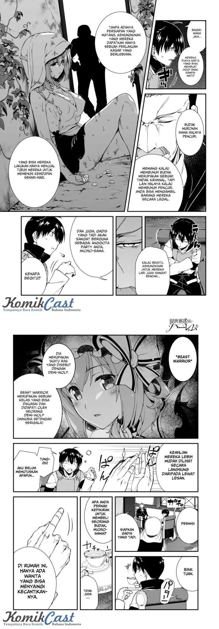 Isekai Meikyuu de Harem wo chapter 4.1 halaman 5