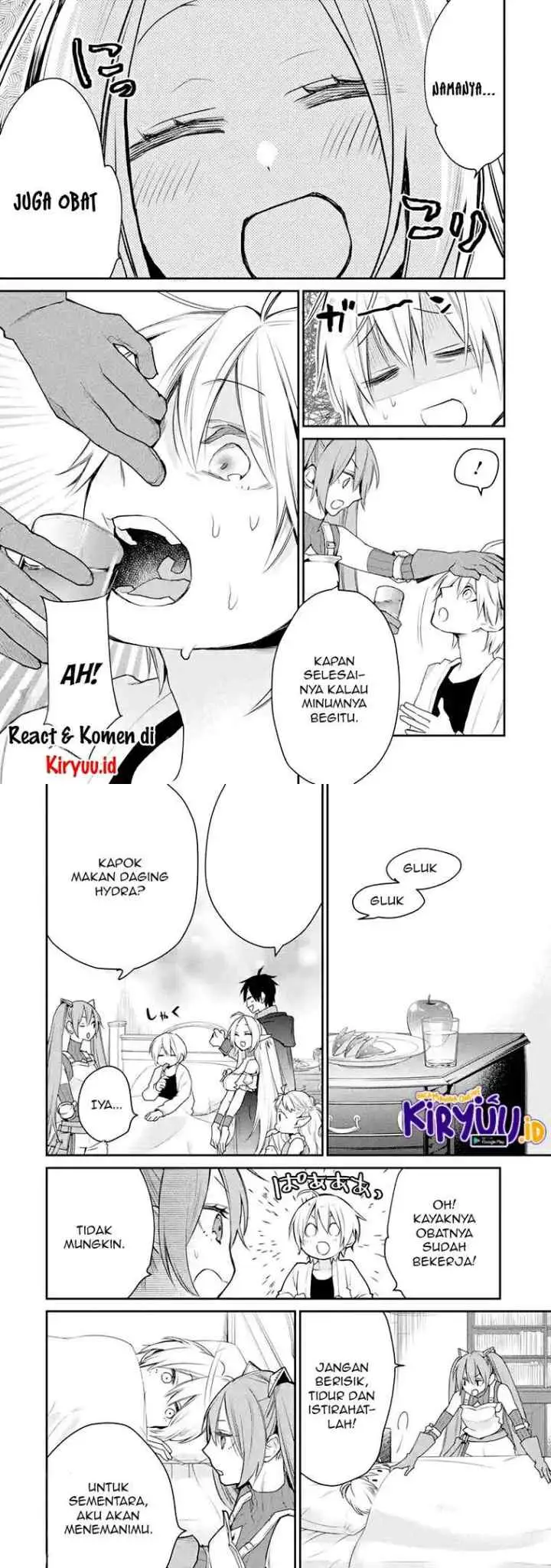 Saikyou no Madoshi. Hisa ni Ya wo Ukete Shimatta no de Inaka no Eihei ni Naru chapter 17.2 halaman 8