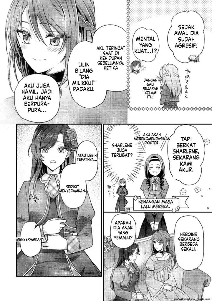 Heroine ga Kuru Mae ni Ninshin shimashita ~Tsunda Hazu no Akuyaku Reijou desuga, Douyara Chigau youdesu~ chapter 13.1 halaman 9