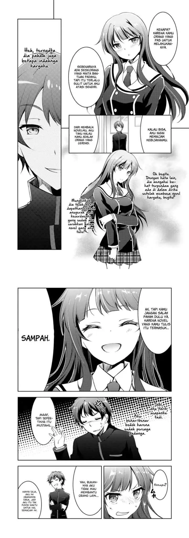 I Used a Novel Posting Site and The Most Beautiful Girl in My Class Turned out to Be a Reader chapter 2 halaman 8