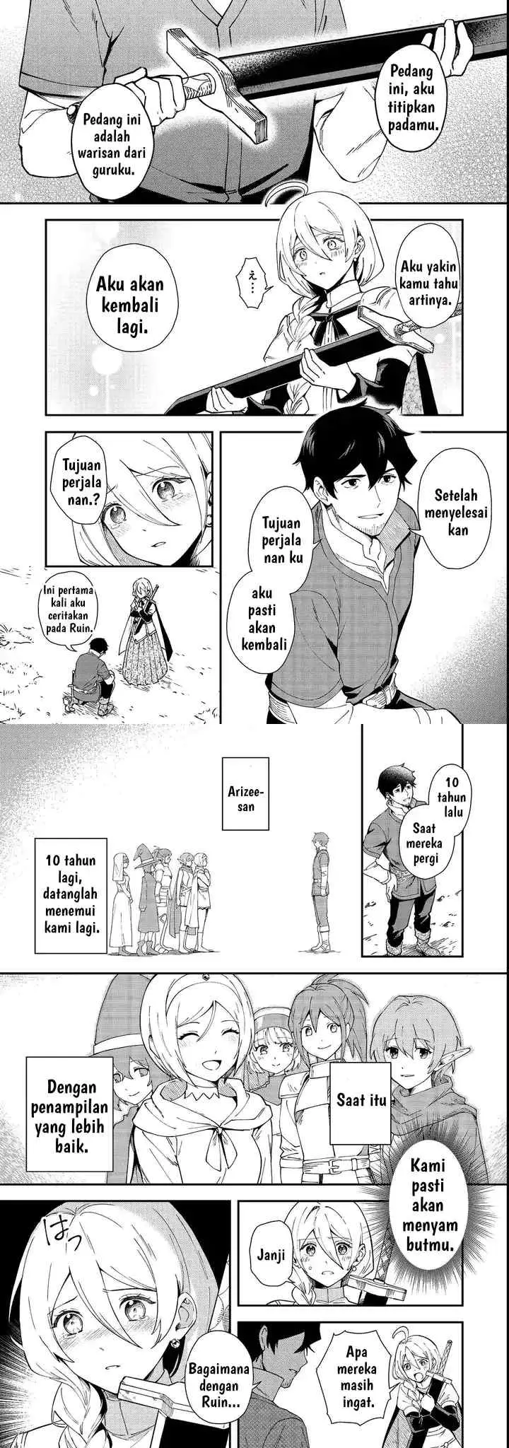 Hirotta Dorei-tachi ga Tabi datte Haya Juunen, Naze ka Ore ga Densetsu ni Natteita chapter 1 halaman 15