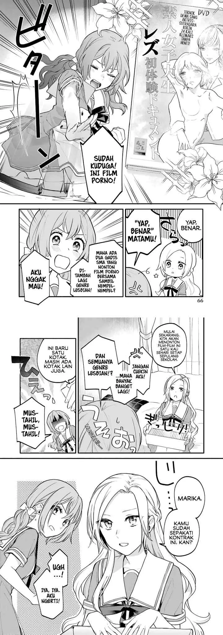 Onna Doushi to ka Arienai deshou to Iiharu Onna no ko wo, Hyakunichi kan de Tetteiteki ni Otosu Yuri no Ohanashi chapter 2 halaman 18