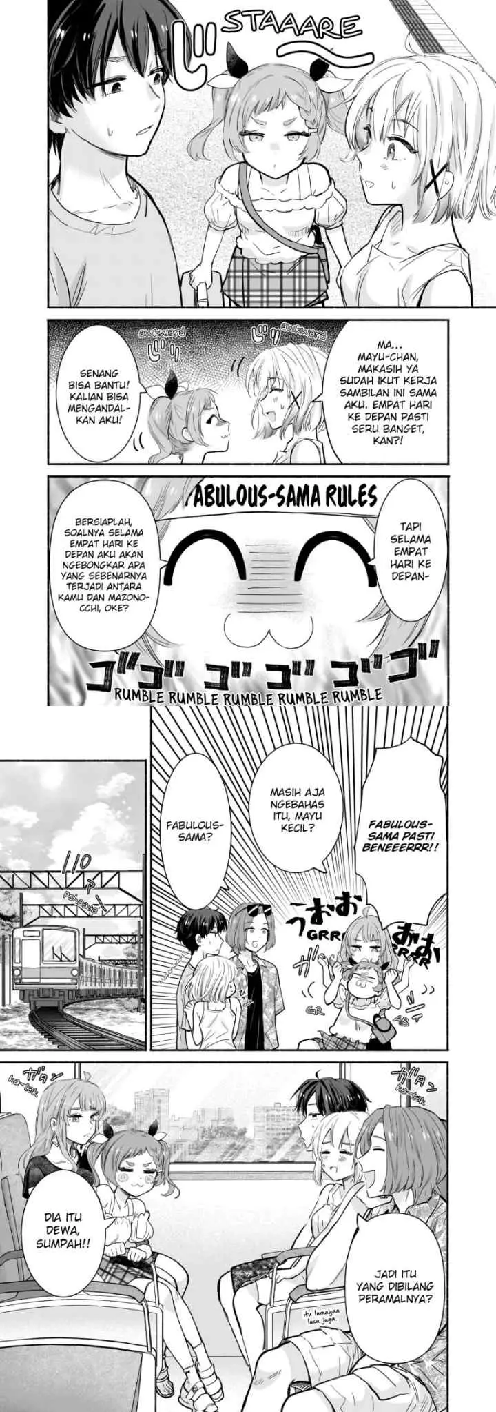 Nee, Mou Isso Tsukiacchau? Osananajimi no Bishoujo ni Tanomarete, Camo Kareshi Hajimemashita chapter 25 halaman 5