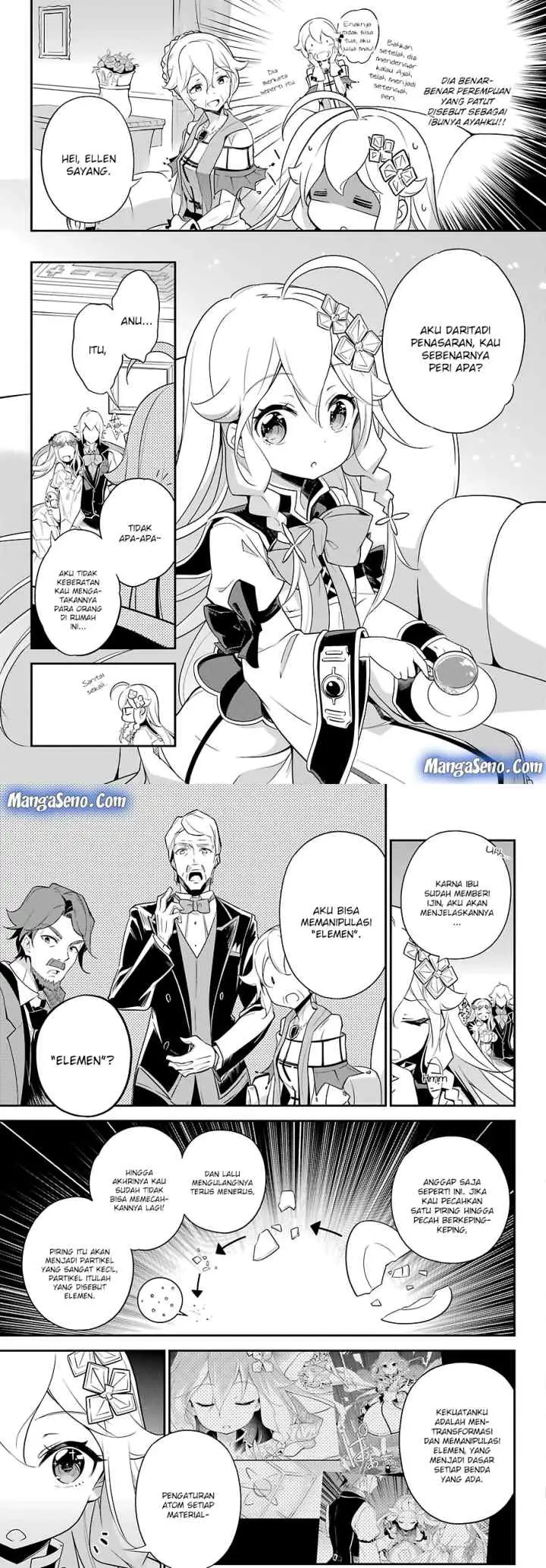 Chichi wa Eiyuu Haha wa Seirei Musume no Watashi wa Tenseisha chapter 8 halaman 7