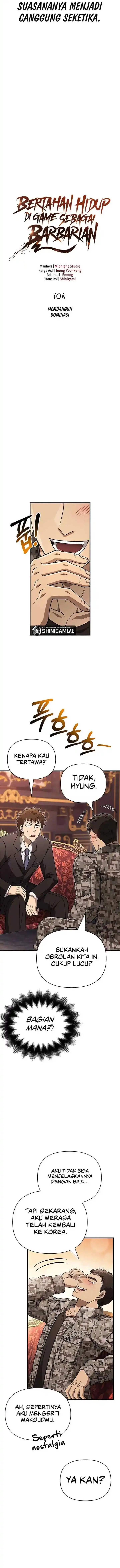 Survive as a Barbarian in the Game chapter 105 halaman 6