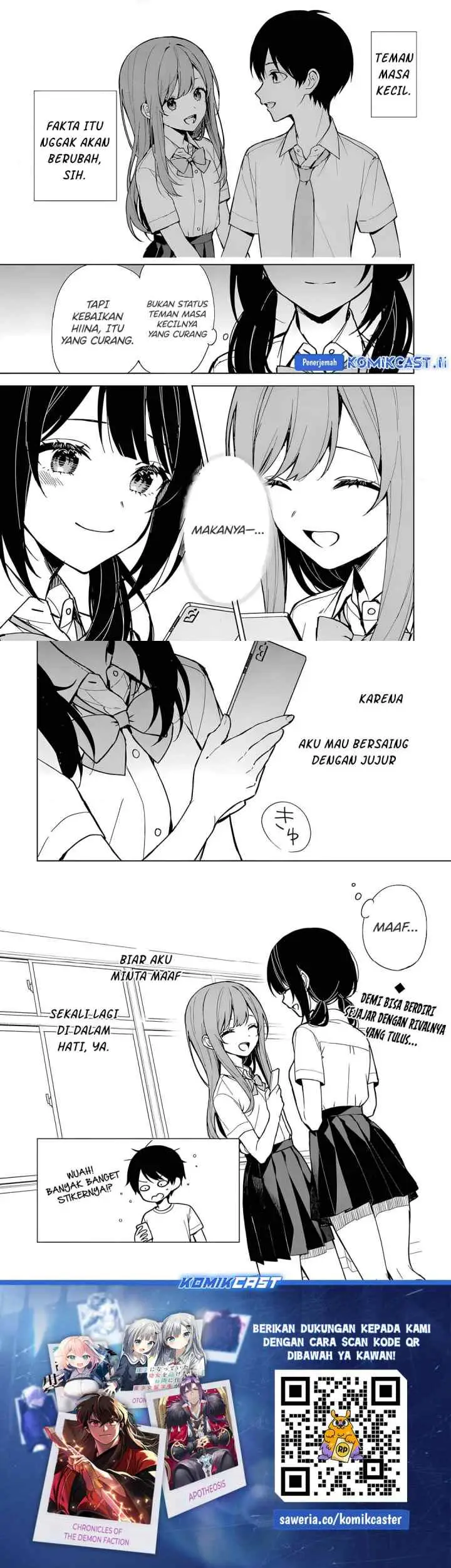 Chikan Saresou ni Natteiru S-kyuu Bishoujo wo Tasuketara Tonari no Seki no Osanajimi datta chapter 73 halaman 11