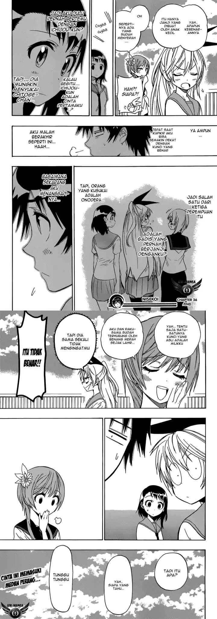 Nisekoi chapter 36 halaman 10