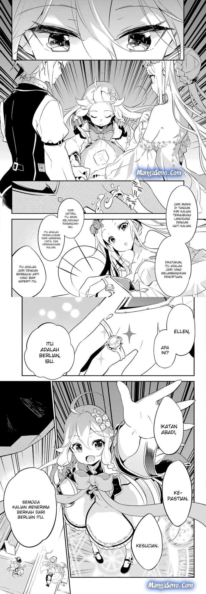 Chichi wa Eiyuu Haha wa Seirei Musume no Watashi wa Tenseisha chapter 1 halaman 15