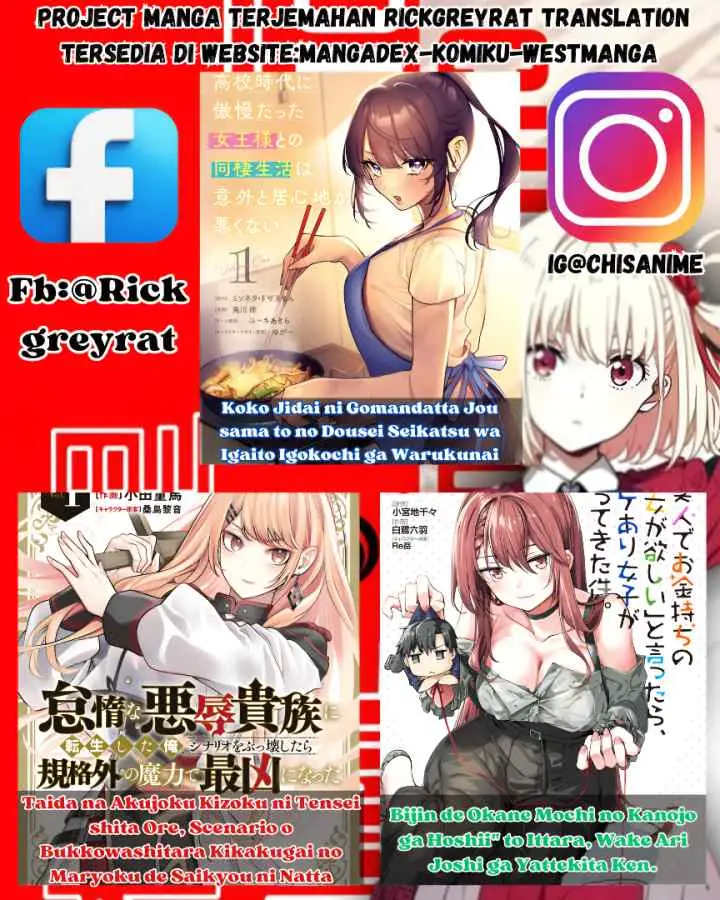 Koko Jidai ni Gomandatta Jou sama to no Dousei Seikatsu wa Igaito Igokochi ga Warukunai chapter 13 halaman 20