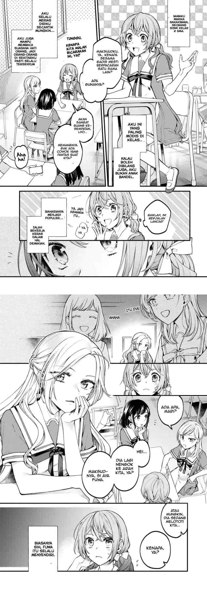 Onna Doushi to ka Arienai deshou to Iiharu Onna no ko wo, Hyakunichi kan de Tetteiteki ni Otosu Yuri no Ohanashi chapter 1 halaman 4