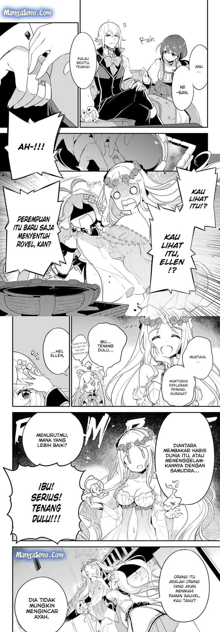 Chichi wa Eiyuu Haha wa Seirei Musume no Watashi wa Tenseisha chapter 11 halaman 10