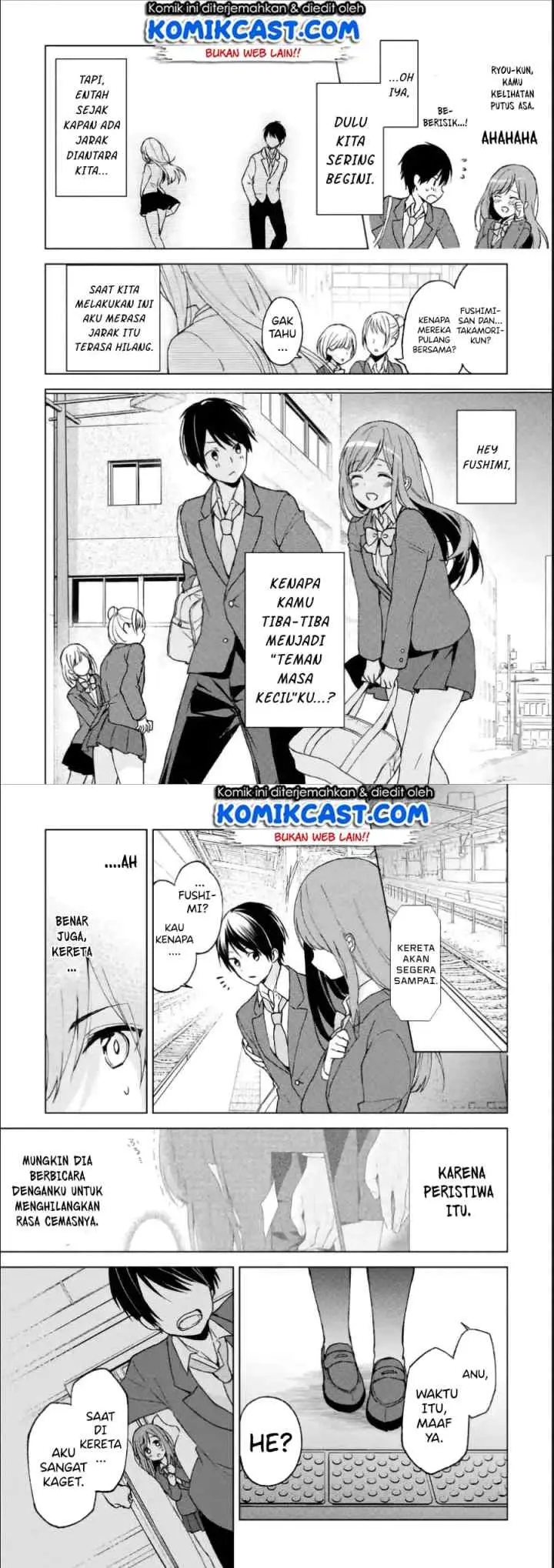 Chikan Saresou ni Natteiru S-kyuu Bishoujo wo Tasuketara Tonari no Seki no Osanajimi datta chapter 3 halaman 6