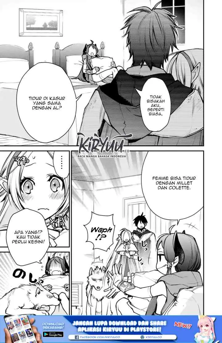 Saikyou no Madoshi. Hisa ni Ya wo Ukete Shimatta no de Inaka no Eihei ni Naru chapter 9.1 halaman 8
