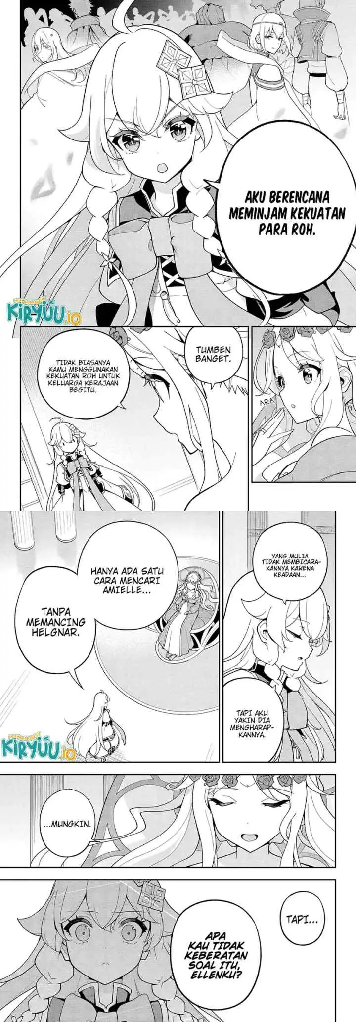 Chichi wa Eiyuu Haha wa Seirei Musume no Watashi wa Tenseisha chapter 72 halaman 8