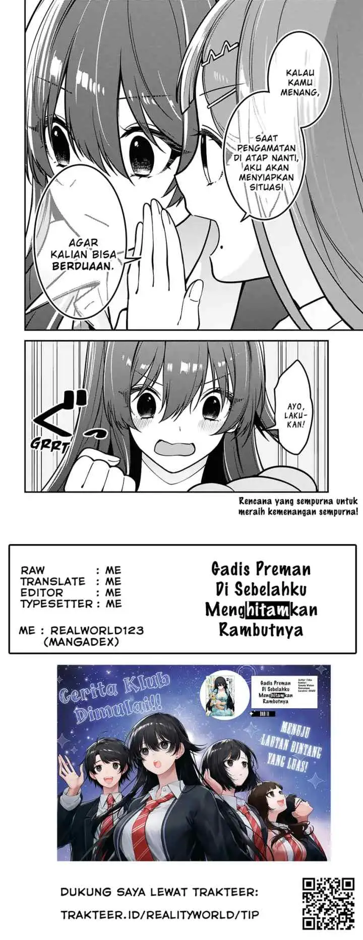 Tonari no Seki no Yankee Shimizu-san ga Kami o Kuroku Sometekita chapter 12 halaman 14