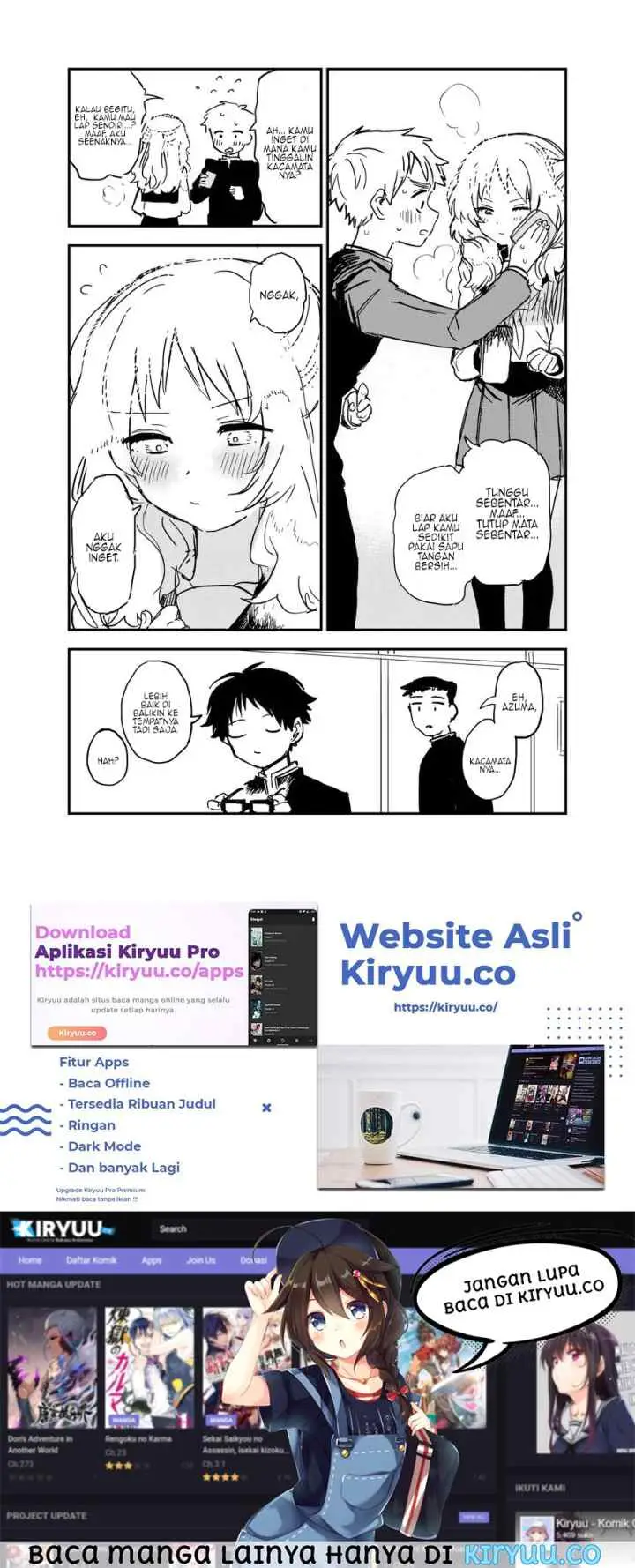 Sukinako ga Megane wo Wasureta chapter 50.2 halaman 4