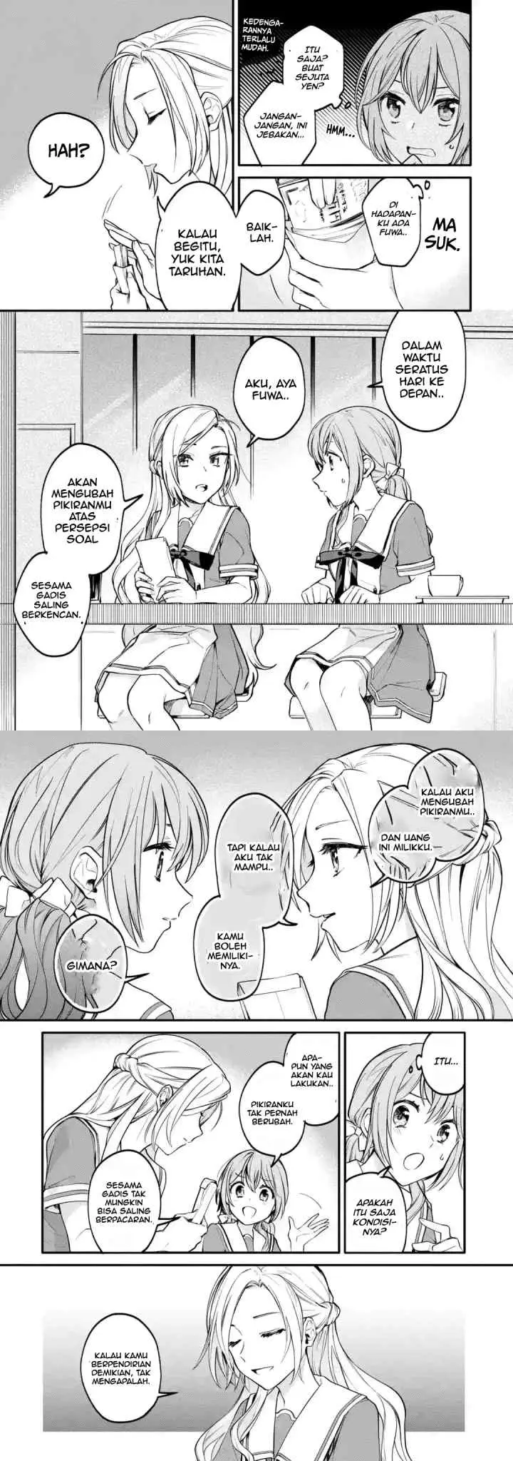 Onna Doushi to ka Arienai deshou to Iiharu Onna no ko wo, Hyakunichi kan de Tetteiteki ni Otosu Yuri no Ohanashi chapter 1 halaman 14